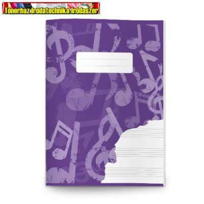 Füzet kisalakú 36-16 A/5 hangjegy PD Kotta füzet (ének)