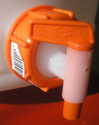 Speidel leeresztő csap szilikon tömítéssel