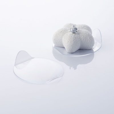 Süteménykínáló, kerek, átlátszó, 100 db-os csomag