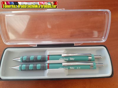 Rotring írószer készlet türkiz (tengerkék) (1db Rotring tikky 0,5 ceruza+ Rotring tikky golyóstoll)