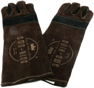 Hőálló marhabőr kesztyű, Smo-King – extra hosszú szár, 250 °C hővédelem