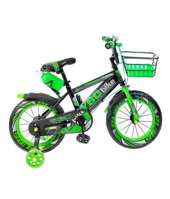 MK YB collection Yonda kerékpár sötétzöld-fekete színben 14" + ajándék