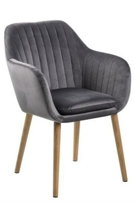 Actona Emilia Kárpitozott Szék Sötétszürke Műbőr