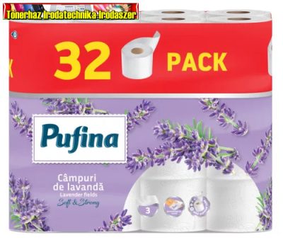 PUFINA toalettpapír 3réteg 32tek/cs 140lap Lavender levendula PP21049