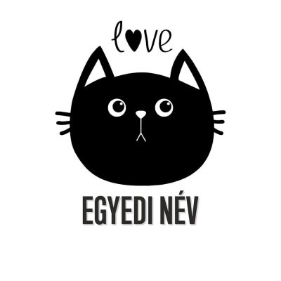 Love Macska matrica egyedi névvel