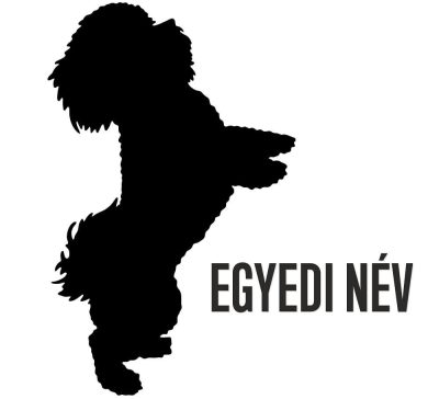 Bichon Frise matrica egyedi névvel