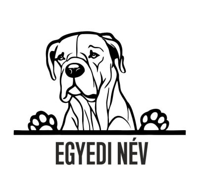 Egyedi neves Argentin dog matrica