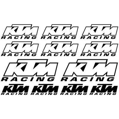KTM Racing logók matrica szett