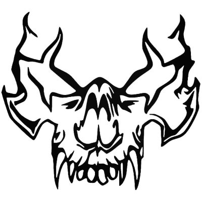 Rajzolt koponya 2 matrica