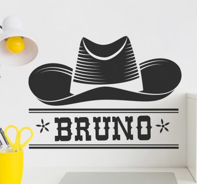 Egyedi neves Cowboy matrica