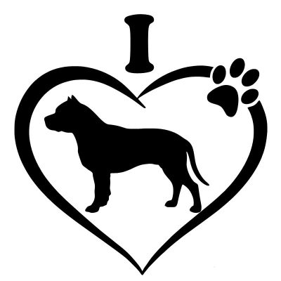 I Love Pitbull matrica