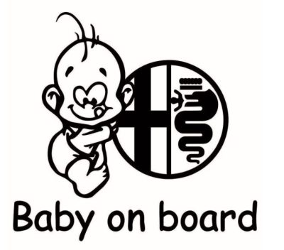 Alfa Romeo Baby on board matrica