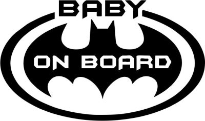 Baby Batman on Board matrica
