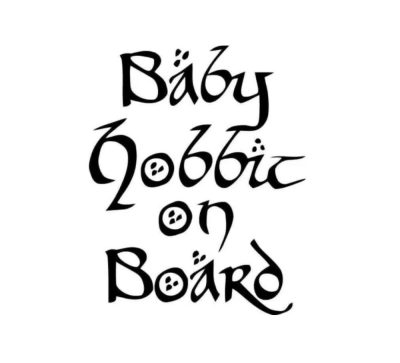 Baby Hobbit on Board matrica