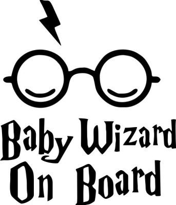 Baby Wizard on Board matrica