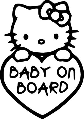 Hello Kitty Baby on Board autómatrica