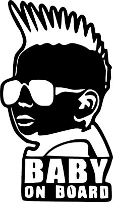 Napszemüveges baba autómatrica