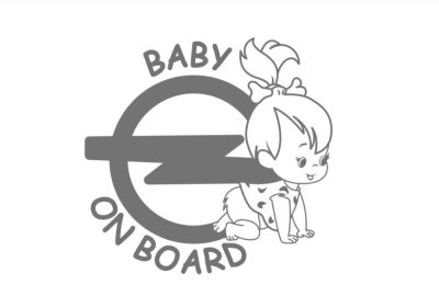 Opel Enikő Baby on board matrica