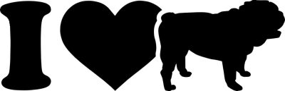 Angol bulldog matrica 23