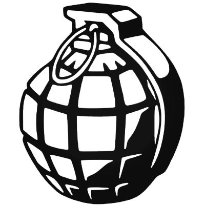 Kézigránát matrica