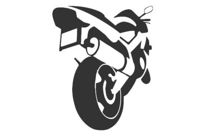 Motor fenék matrica