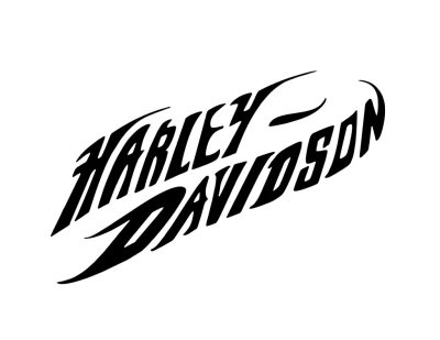Díszes Harley-Davidson felirat matrica