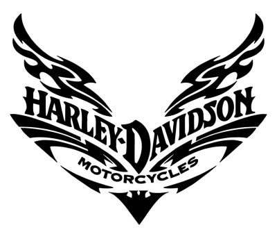 Harley szárnyak matrica