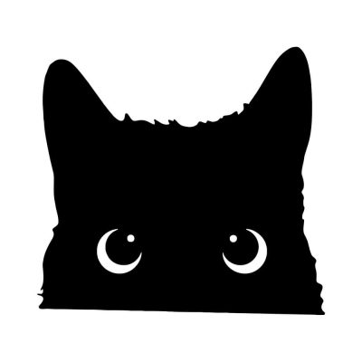 Figyelő macska matrica 1