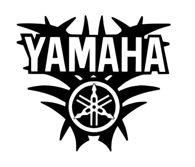 Yamaha logó és felirat matrica