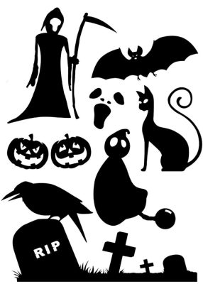 Halloween szett matrica