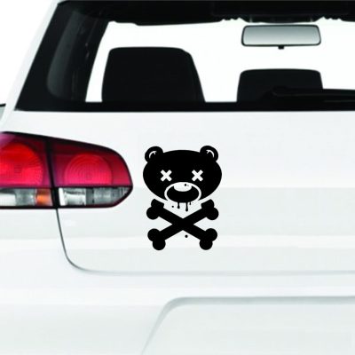 X szemű medve fej matrica