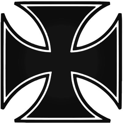 Vaskereszt matrica "2"