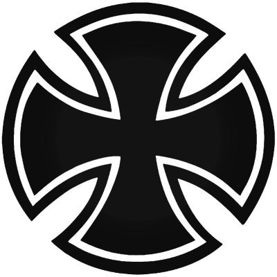 Vaskereszt matrica "4"