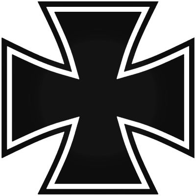 Vaskereszt matrica "5"