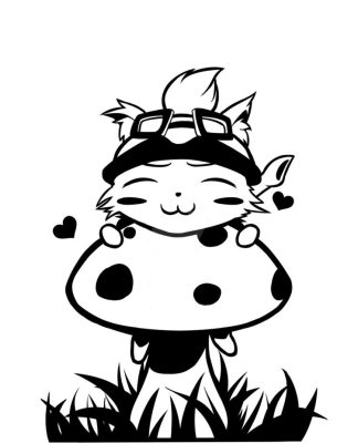 Teemo League of Legends matrica