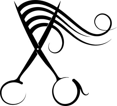 Fodrászolló fodrászat matrica