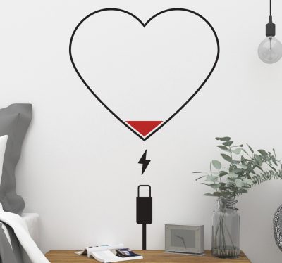 Telefon töltőhely matrica