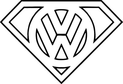 VW Superman matrica