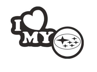 I Love Subaru matrica