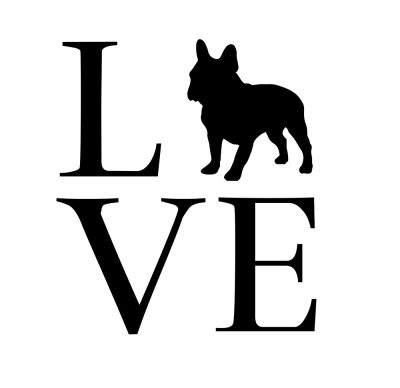 Francia bulldog matrica 18