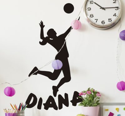 Egyedi neves kézilabdás matrica