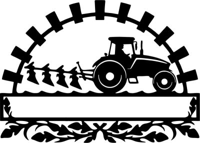 Egyedi neves gazdálkodás piktogram matrica