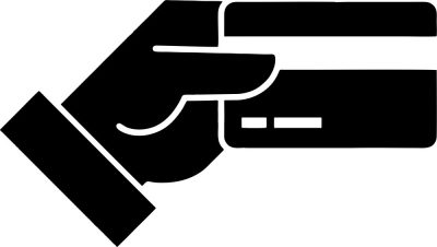 Fizethet kártyával piktogram matrica