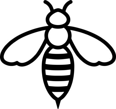 Méh piktogram matrica