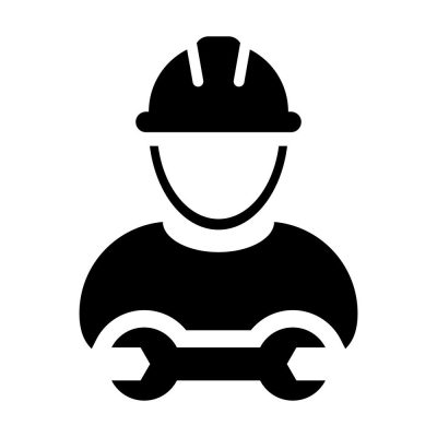 Szerelő ember piktogram matrica