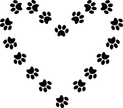 Szívtappancs piktogram matrica