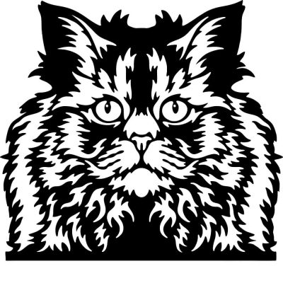 Díszes macska matrica 1