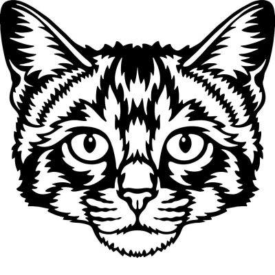 Díszes macska matrica 6