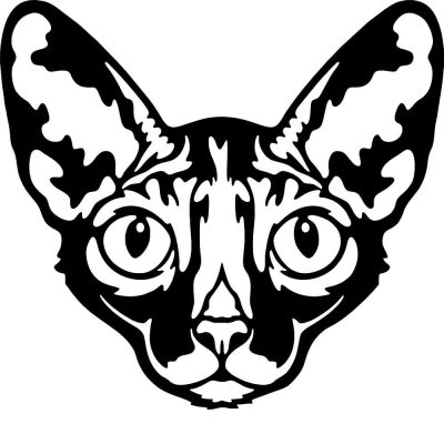 Díszes macska matrica 7