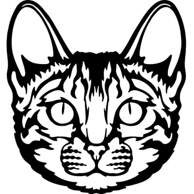 Díszes macska matrica 9